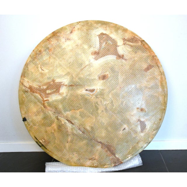 Norwegian Onyx Coffee Table by Vad Trevare Fabrikk, 1970s For Sale - Image 11 of 12