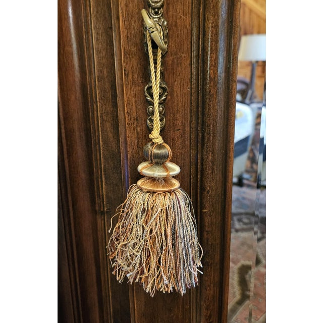 Pair of Tassels: Pagoda Shaped & Rainbow Colored For Sale - Image 4 of 11