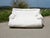White Vintage Sofa in Foam and White Fabric, 1970s For Sale - Image 8 of 14