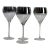 Ombre Silver Overlay Wine Glasses Goblets Set of 4 For Sale