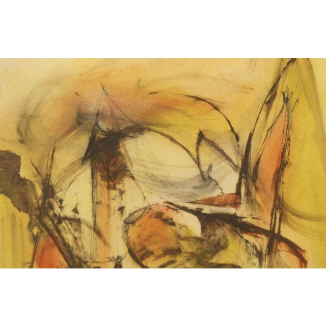 1960s Abstract Expressionism Painting | Signed Nicholas Caputi (1969) For Sale - Image 5 of 8