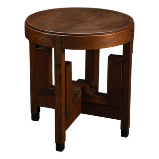 Amsterdam School Side Table, 1920s For Sale