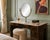 Vintage Oversized Brass & Carrara Marble Double-Sided Vanity Mirror Attributed to Charles Hollis Jones For Sale - Image 9 of 9