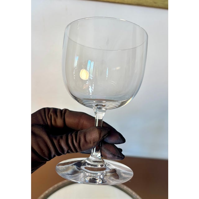 Baccarat Water and Wine Glasses from Baccarat, 1890s, Set of 2 For Sale - Image 4 of 8