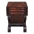 Antique American Empire Crotch Mahogany Drop Leaf Sewing Work Side Table Cabinet For Sale
