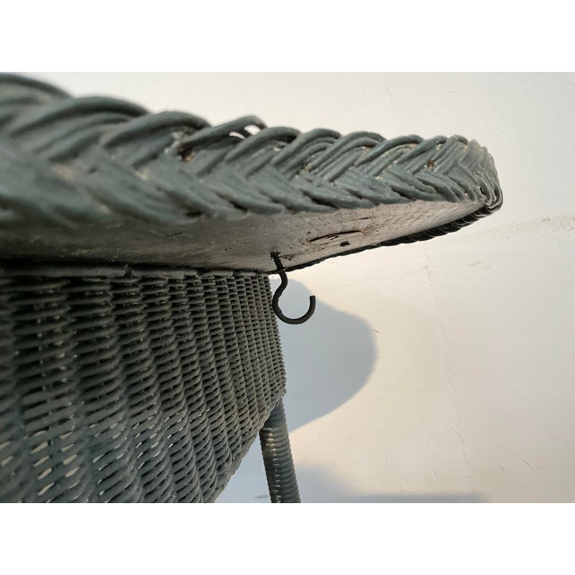 Antique Paper Weave Table, 1930's For Sale - Image 16 of 18