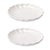 Kenneth Ludwig Chicago White Scalloped Stoneware Dinner Plate (Set of 2) For Sale - Image 4 of 4