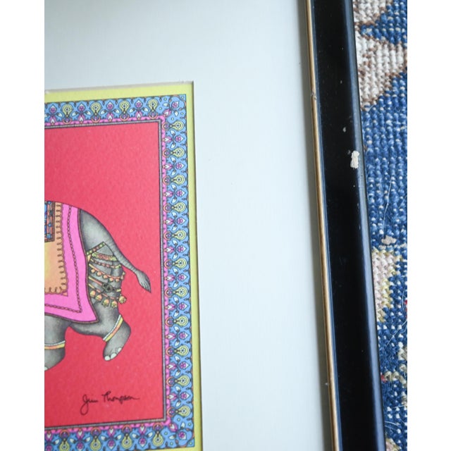 Paper 1990s Jim Thompson Elephant Prints - Set of 2 For Sale - Image 7 of 8