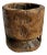 Vintage Rustic India Wood Pestle Pot For Sale