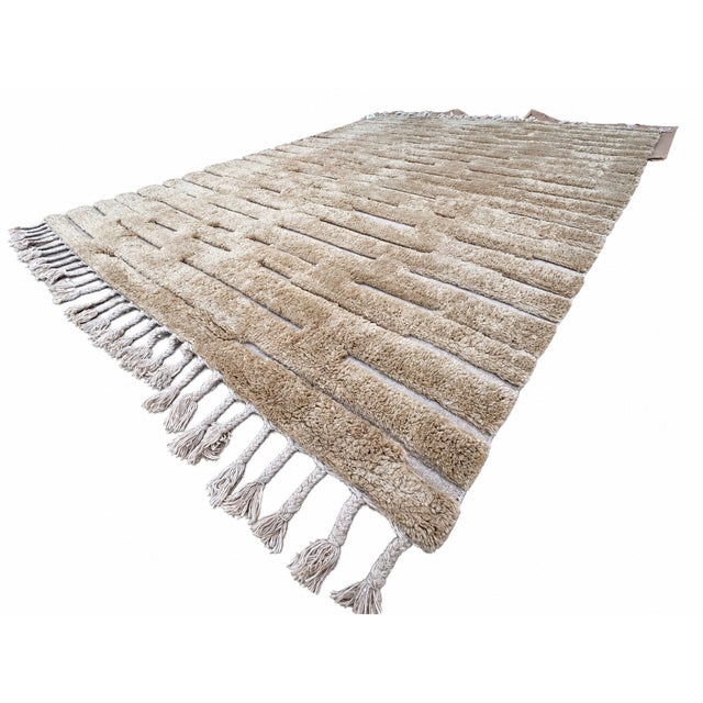 Rh Morro Wool Rug – 9' X 12' Wheat | Hand-Knotted New Zealand Wool For Sale - Image 17 of 18