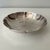 Elegant vintage English silver-plated serving bowl by Chester. featuring a softly sculpted petal form with a fluted,...