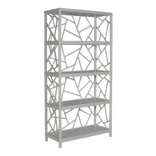 Tiffany Etagere in Light Gray For Sale