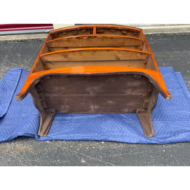 Mid 19th Century Georgian Satinwood Bow Front Chest For Sale - Image 12 of 13