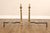 Federal Style Pair Of Brass Andirons For Sale - Image 4 of 18