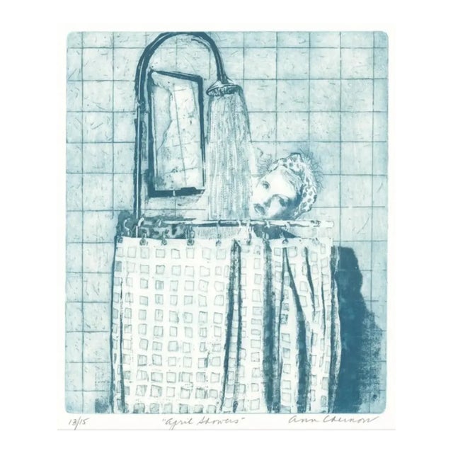 Ann Chernow April Showers Aquatint and Etching For Sale