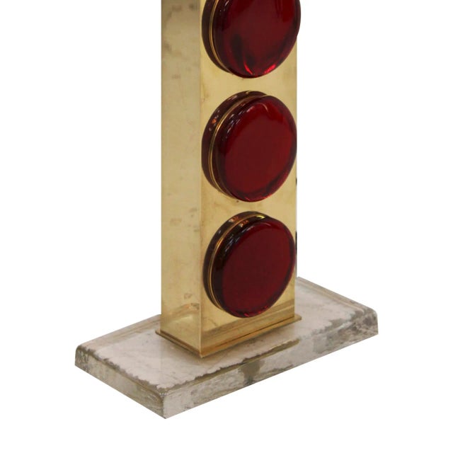 Mid-Century Modern Italian Murano Glass Table Lamps, Set of 2 For Sale - Image 5 of 6