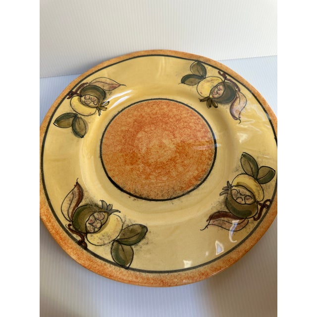 Ceramic Arte Italica Vintage 1980s Five(5) Pieces Hand Painted Dinnerware Set for 2 Made in Italy (10 Pc) For Sale - Image 7 of 18