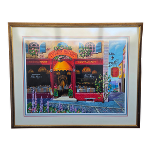 Arkady Ostritsky Tulipe Rouge Hand Signed Limited Edition 28/50 Hand Embellished Serigraph