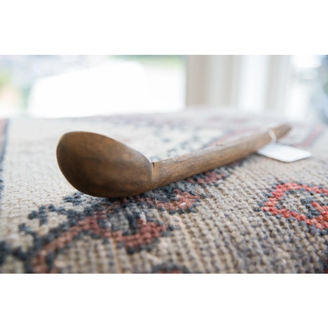 Vintage African Wooden Spoon For Sale - Image 4 of 6