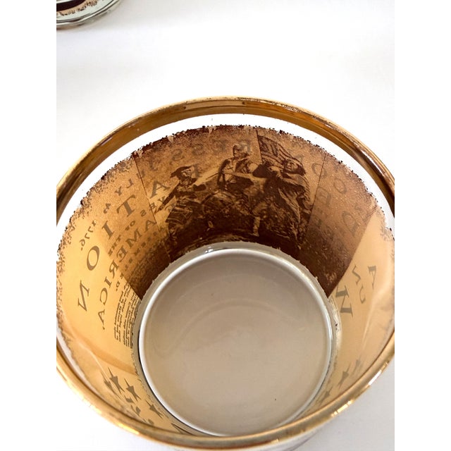 1970s Mid Century Modern Bicentennial Lowball Glasses - 4 pcs For Sale - Image 11 of 13