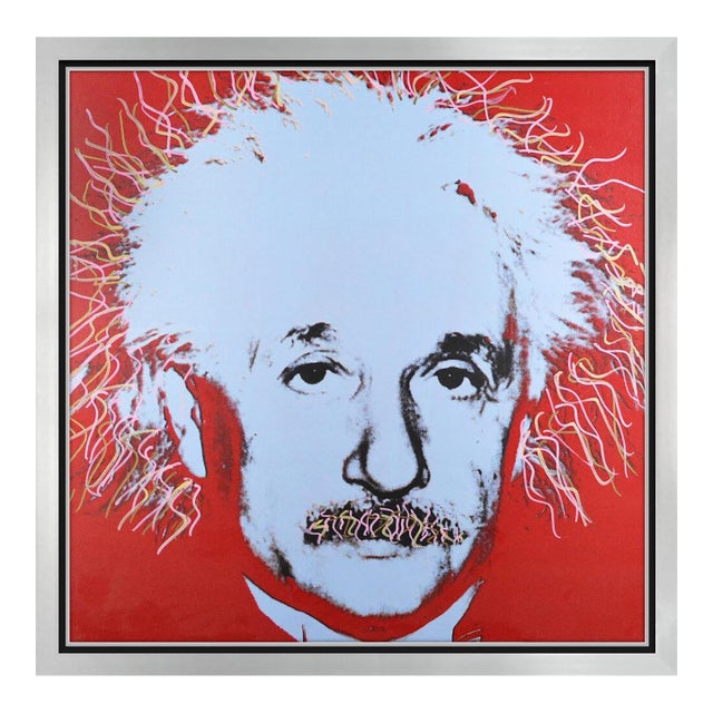 Late 20th Century Einstein - State I, Steve Kaufman For Sale