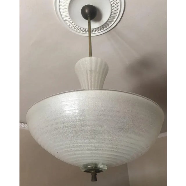 Italian Pulegoso Glass Pendant from Barovier & Toso, 1940s For Sale - Image 14 of 17