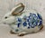 Gray Vintage ‘Ken Edwards Style’ Mexican Tonala Large Pottery Decorated Bunny, Rabbit For Sale - Image 8 of 12