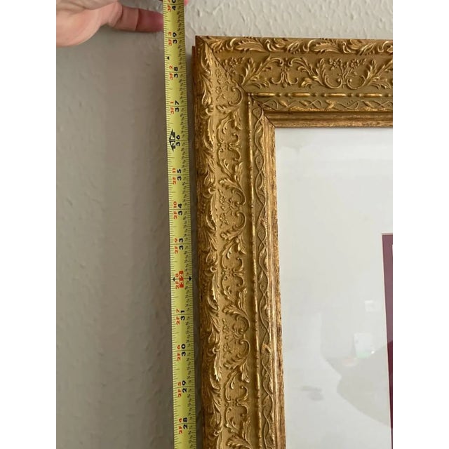 Mid-Century Modern 1980s “Gaylord Perry” 1982 Lithograph by LeRoy Neiman – Hand Signed – 39” X 30” Framed For Sale - Image 3 of 10