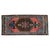 Authentic coral-rose and teal-blue accent mat featuring timeless Anatolian motifs — perfect for entryways, bathrooms, or...