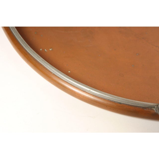 Large Mexican Arts and Crafts Copper and Silver-Plate Serving Tray by Tane For Sale - Image 11 of 18