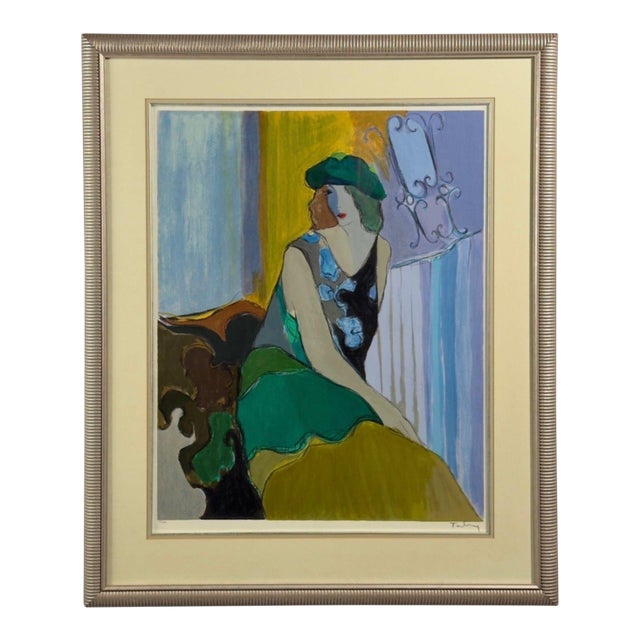 Itzchak Isaac Tarkay, Fauvist, "Cosette" Signed and Numbered Silkscreen, 20th C. For Sale