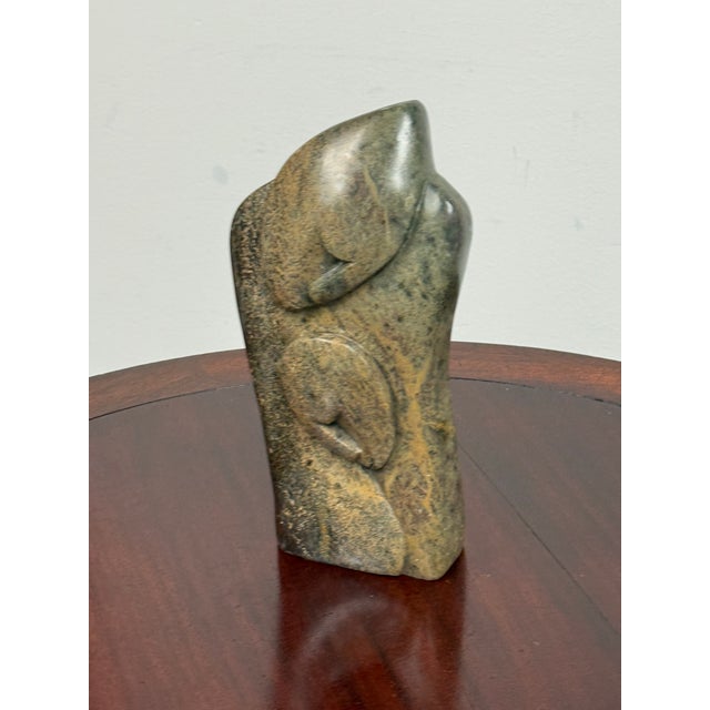 Sam Shadrack African Hand-Carved Stone Mother + Child Sculpture For Sale - Image 10 of 12