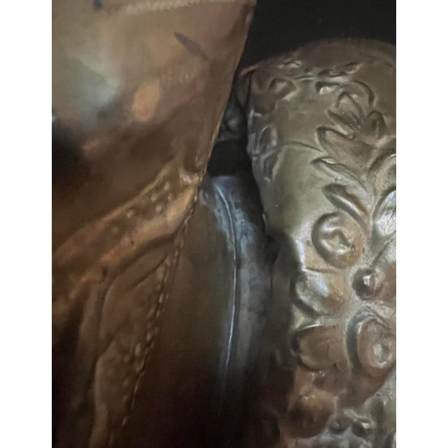 1880’s Embossed Brass Log Holder For Sale - Image 15 of 18