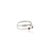 Natural Garnet Open Cuff Ring With Zircon Accents Size 7 For Sale - Image 4 of 12