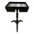 Vintage Black Lacquered Top Chinoiserie Style Tray Table For Sale