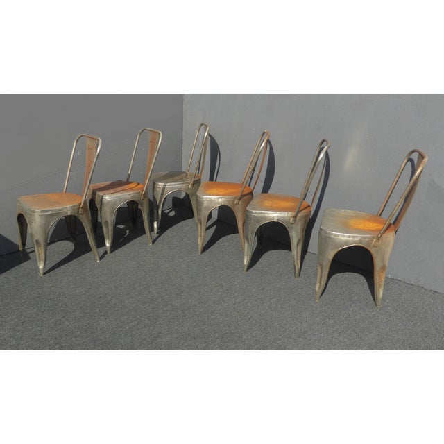 Vintage Rustic Industrial Style Metal Dining Chairs - Set ... (640 x 640 Pixel)