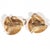 Metal Vintage Tiffany and Co 14k Yellow Gold Ribbon Clip-on Earrings 1 Inch- Set of 2 For Sale - Image 7 of 9