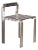 Tara Silver Metal Chair For Sale