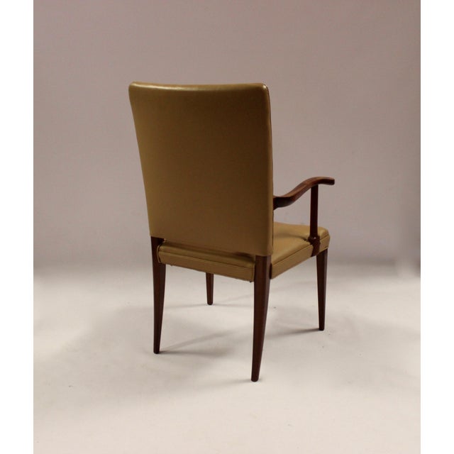 Mahogany & Leather Armchair by Jacob Kjær, 1950s For Sale - Image 3 of 8