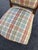 Vintage French Style Wood and Plaid Upholstered Dining Chairs- A Set of 6 For Sale - Image 11 of 11