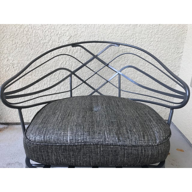 MidCentury Wrought Iron Lounge Chair Chairish