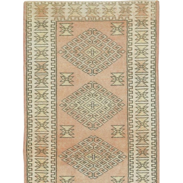 Rustic Galerie Shabab Collection Mid-20th Century Turkish Anatolian Runner For Sale - Image 3 of 10