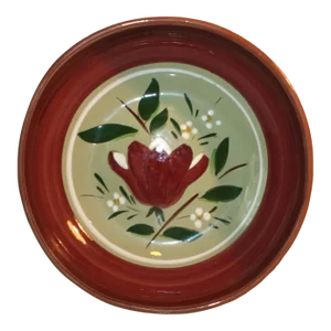 Vintage Stangl Magnolia Pattern Handcrafted Round Serving Bowl