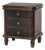 Brown and Charcoal Gustavian Style Nightstand For Sale