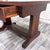 Antique Mission Oak Trestle Pedestal Base Library Table Console Hall Table For Sale - Image 12 of 14