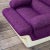 Purple Fabric Armchairs & White Plastic Body attributed to Guarnacci, Padovano and Vagnoni for 1P, 1970s, Set of 2 For Sale - Image 3 of 6