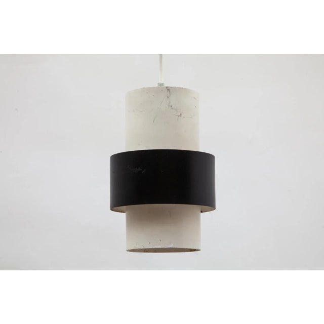 Dutch Black and White Pendant Lamp from Philips, 1960s For Sale - Image 6 of 8