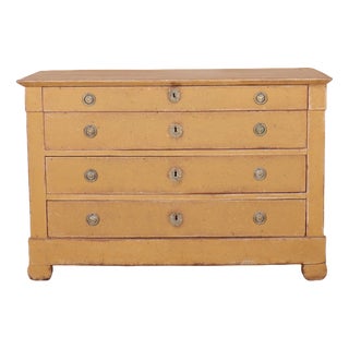 French Painted Commode in Oak For Sale
