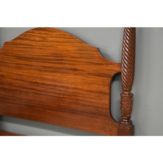 Wood Mahogany Antique Twin Beds - A Pair For Sale - Image 7 of 10