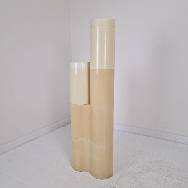 Sculptural modular pedestal designed by Pierluigi Spadolini for Kartell, model Fiocco, produced in Italy during the 1970s....